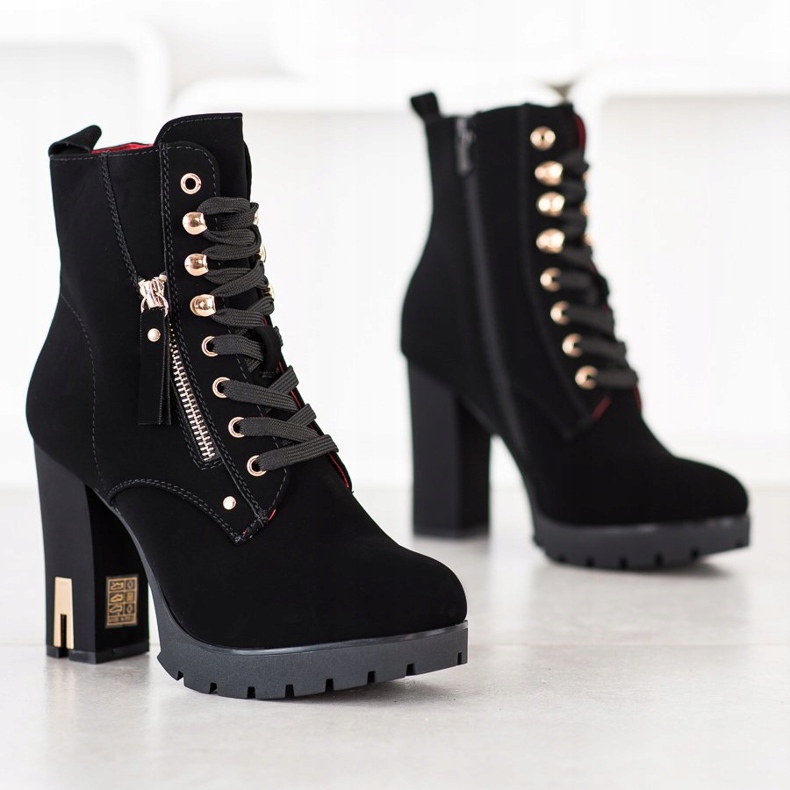 Super Mode Muodikkaat korkokengät musta 1