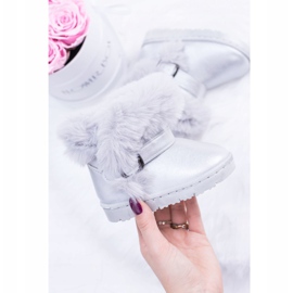 FRROCK Lämpimät lasten lumisaappaat, joissa on turkishunajahyytelöpavut hopea 1