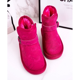 Apawwa Lasten lumisaappaat turkiksella Fuchsia Kawai vaaleanpunainen 3