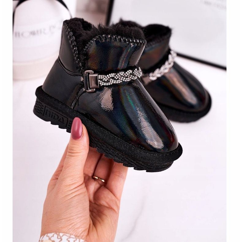 Apawwa Lasten lumisaappaat turkisbensiinillä Musta prinsessa 1