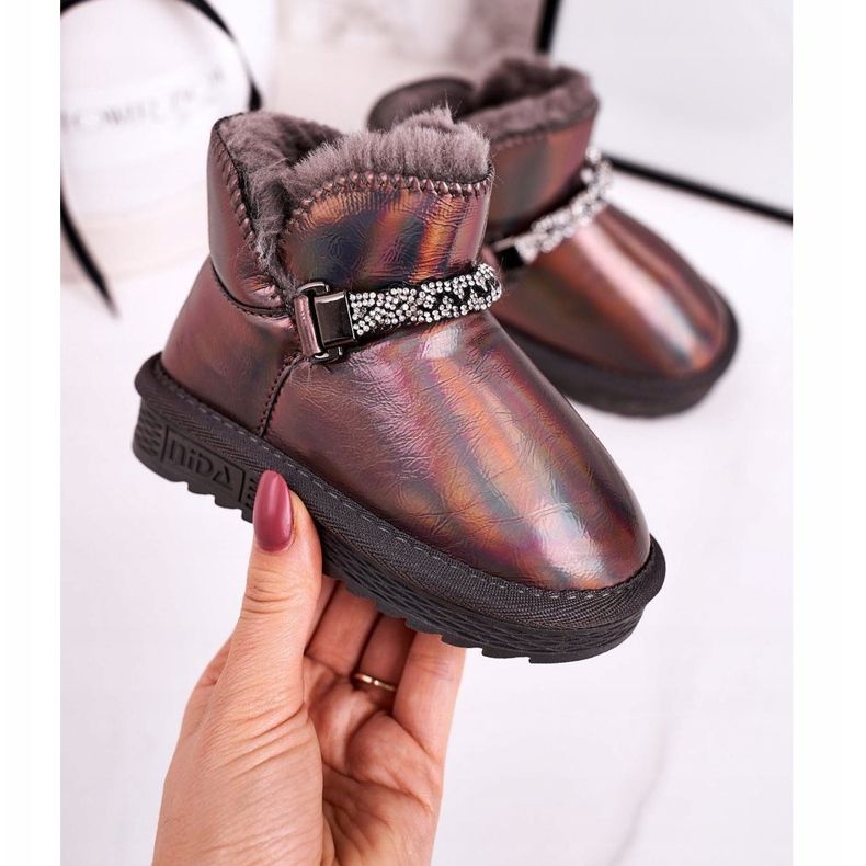 Apawwa Lasten lumisaappaat, joissa turkis bensiini harmaa prinsessa monivärinen 1