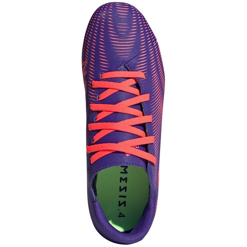 Jalkapallokengät adidas Nemeziz.4 FxG Junior violetti-vaaleanpunainen EH0585 1
