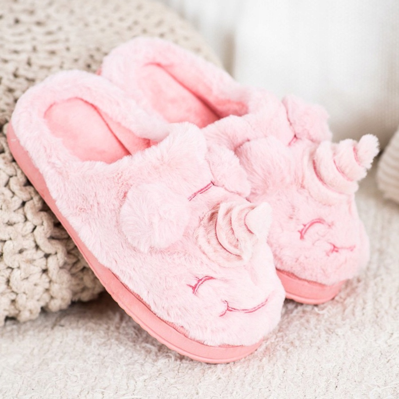 Bona Naisten yksisarviset tossut vaaleanpunainen 2