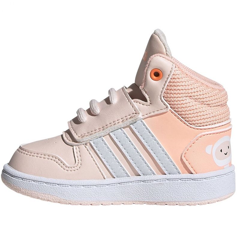 Adidas Hoops Mid Jr FW4924 kengät vaaleanpunainen 1