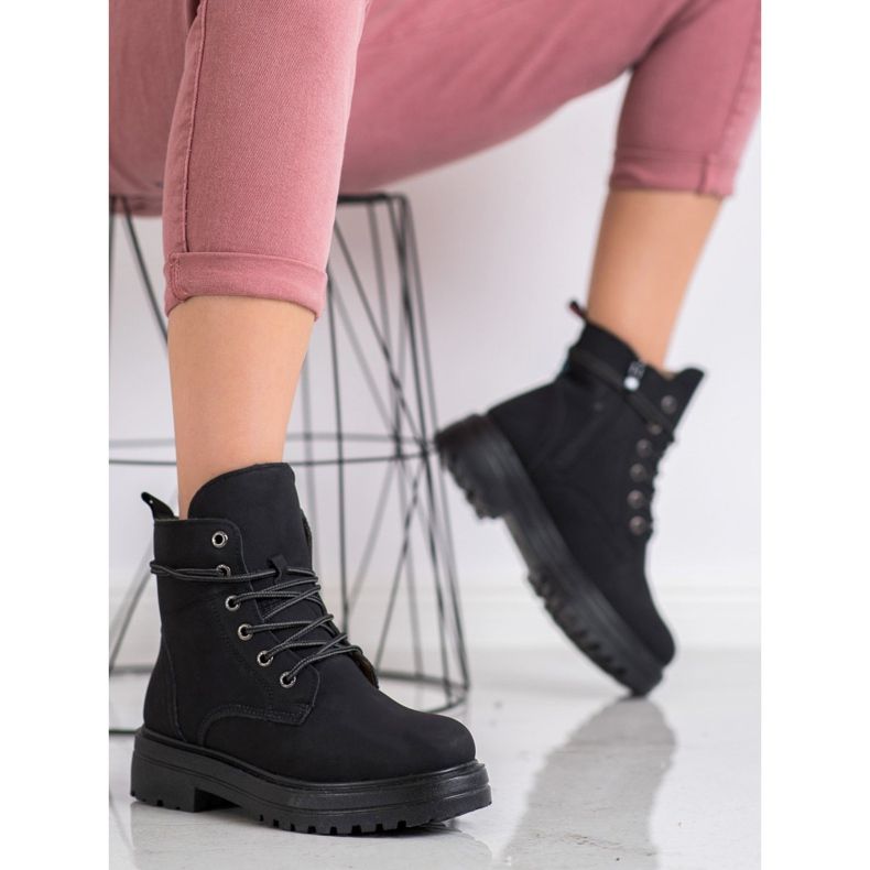 SHELOVET Black Trappers Eco -nahkaa musta 1