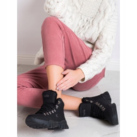 Kylie Black Trappers lampaannahkaa musta 1