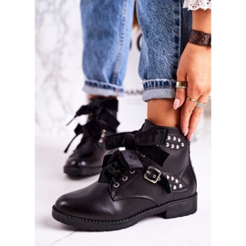 SEA Naisten lämpimät saappaat, joissa soljet ja nauha Musta erikoisuus 1