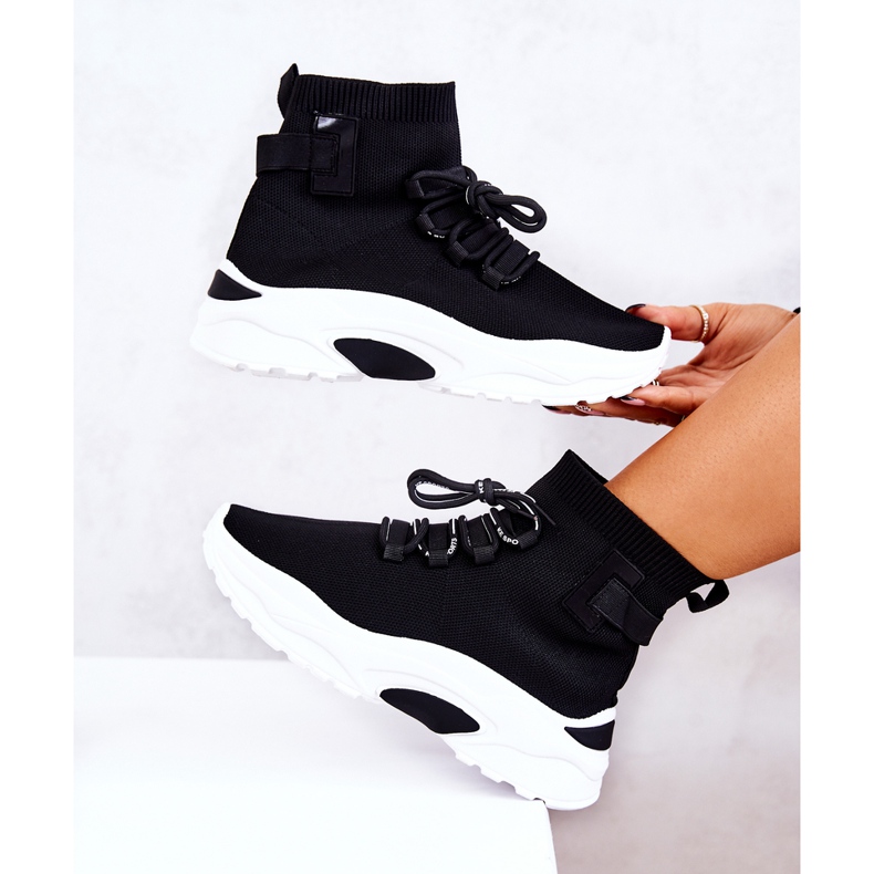 Naisten urheilusukat, musta KeSports 1