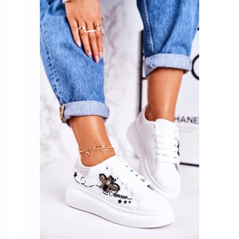 Naisten urheilukengät Lenkkarit Fly Valkoinen Hopea Amour 2