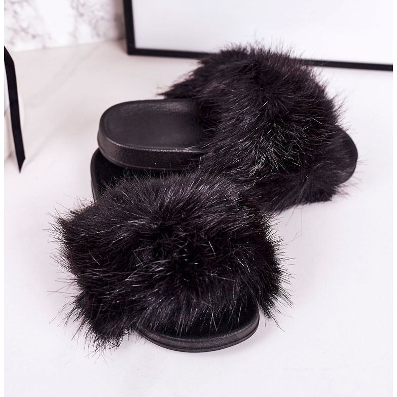 PS1 Lasten mustat Fashionista -turkkitossut 1