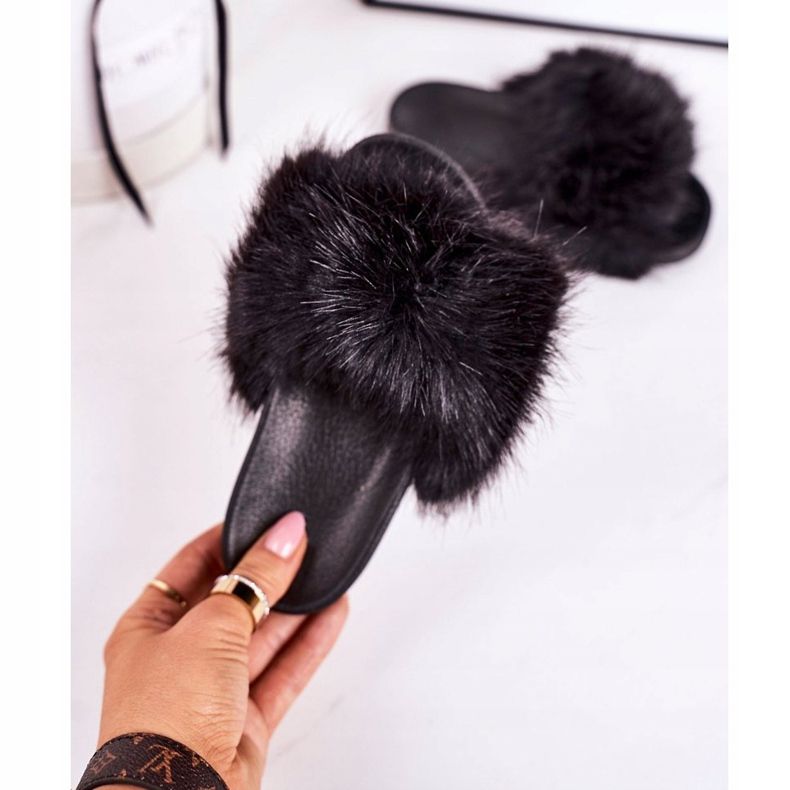 PS1 Lasten mustat Fashionista -turkkitossut 2