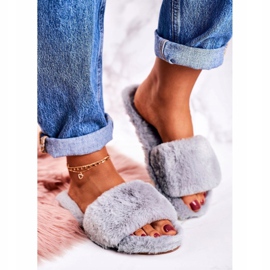 FRJ Naisten harmaat turkis tohvelit harmaat kylmät päivät 1