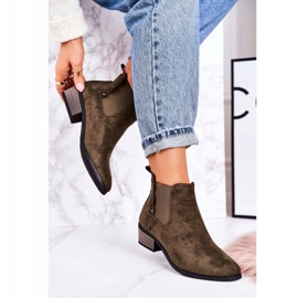 PJ1 Naisten klassiset Chelsea -saappaat Suede Dark Green Walker -saappaat khaki vihreä 2