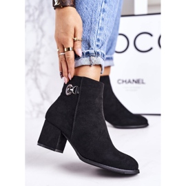 PJ1 Klassiset naisten lämpimät saappaat kantapäässä Musta menestys 1