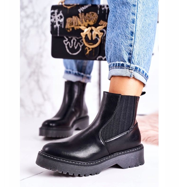 PJ1 Naisten saapikkaat Jodhpur -saappaat kumipohjaisella Voyager -mustalla 2