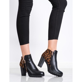 Goodin Lämpimät leopardikuvioiset saappaat ruskea musta 1