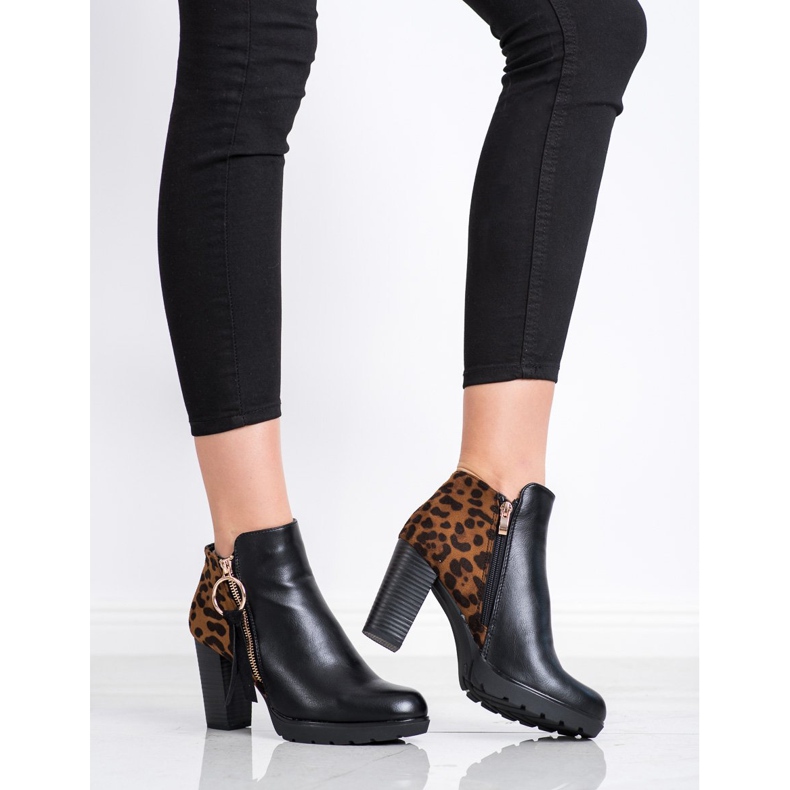 Goodin Lämpimät leopardikuvioiset saappaat ruskea musta 1