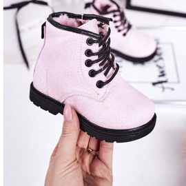 Lasten Brocade Warm Boots Trappers Pink Ariel vaaleanpunainen 1