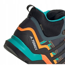 Adidas Terrex Swift R2 Mid Gtx M FV6840 kengät musta oranssi harmaa vihreä 2