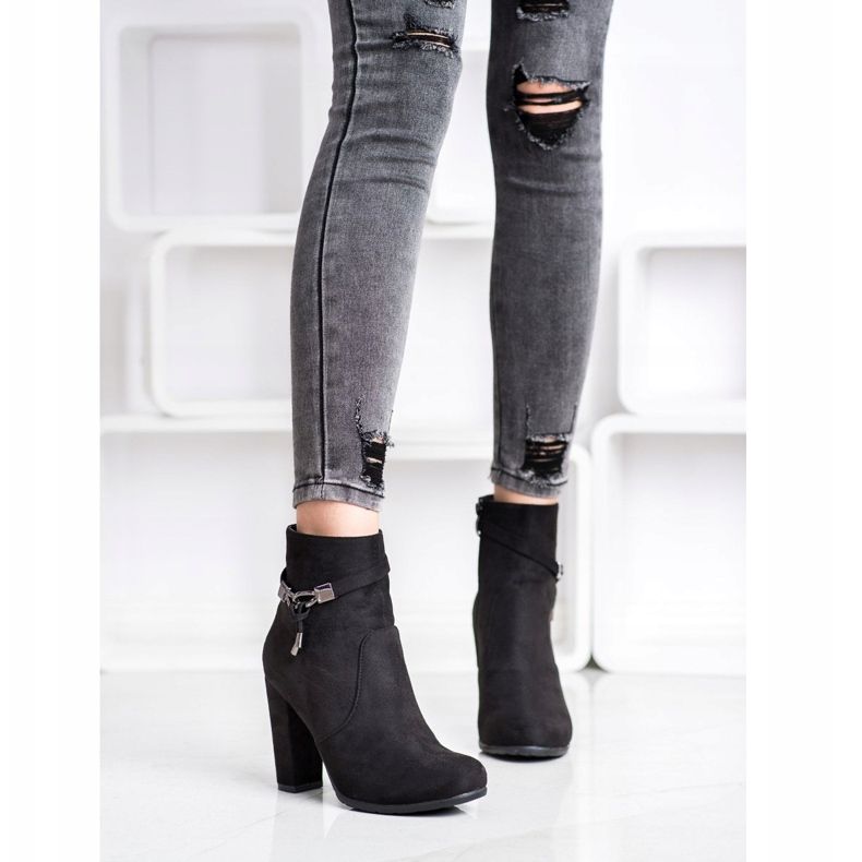 Abloom Tyylikkäät mokkanahkakengät musta 1