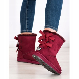 Bona Maroon Mukluki jousilla punainen 1