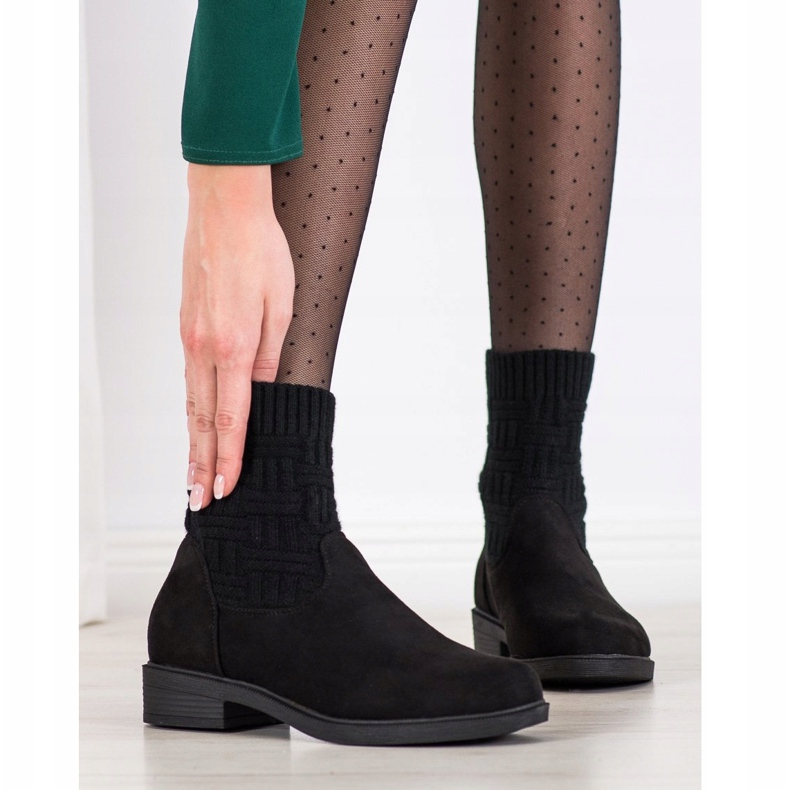 SHELOVET Slip-on mokkanahkakengät musta 2 SHELOVET Slip-on mokkanahkakengät musta 2