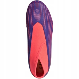 Adidas Nemeziz.3 Ll Fg Jr EH0583 jalkapallokengät oranssi, violetti, vaaleanpunainen violetti 1