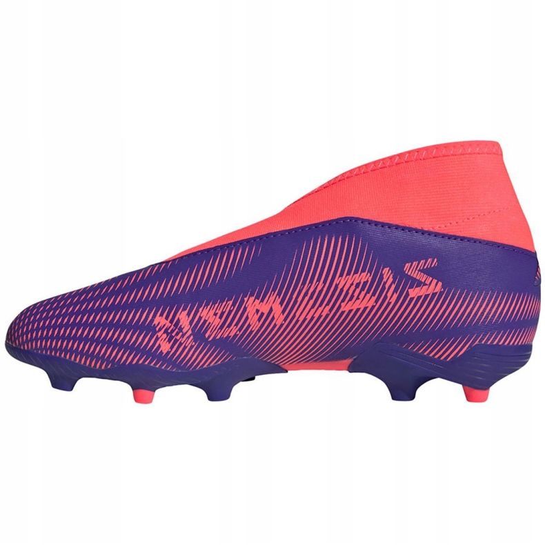 Adidas Nemeziz.3 Ll Fg Jr EH0583 jalkapallokengät oranssi, violetti, vaaleanpunainen violetti 2