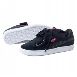 Puma Suede Heart Street 2 W 366780 01 musta vaaleanpunainen 1