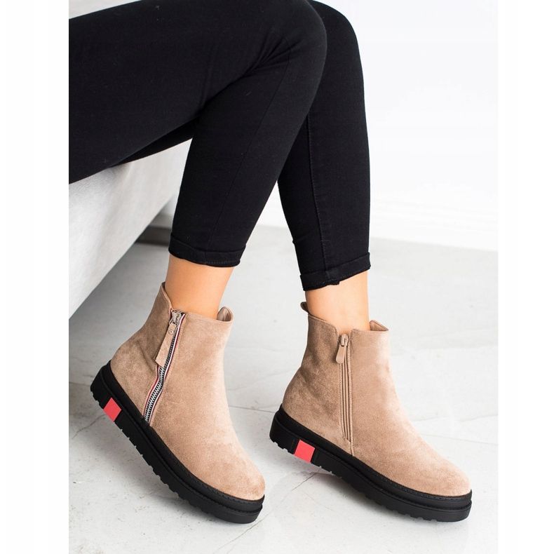 Seastar Saappaat mustalla alustalla beige 1