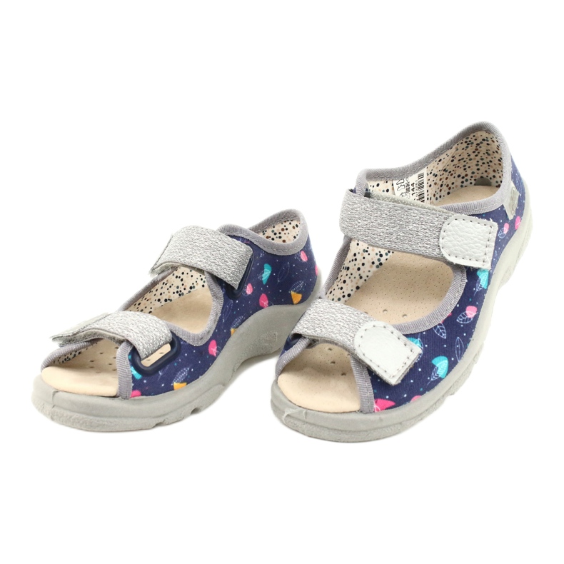 Befado lasten kengät 869X144 sininen hopea harmaa 3