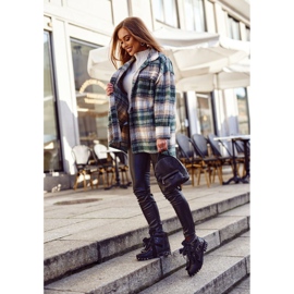 SEA Naisten Saappaat Niitit Piikit Musta Magneetti 2