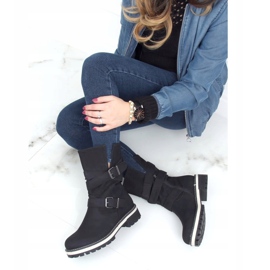 Saappaat suojalla musta 9671 musta 2