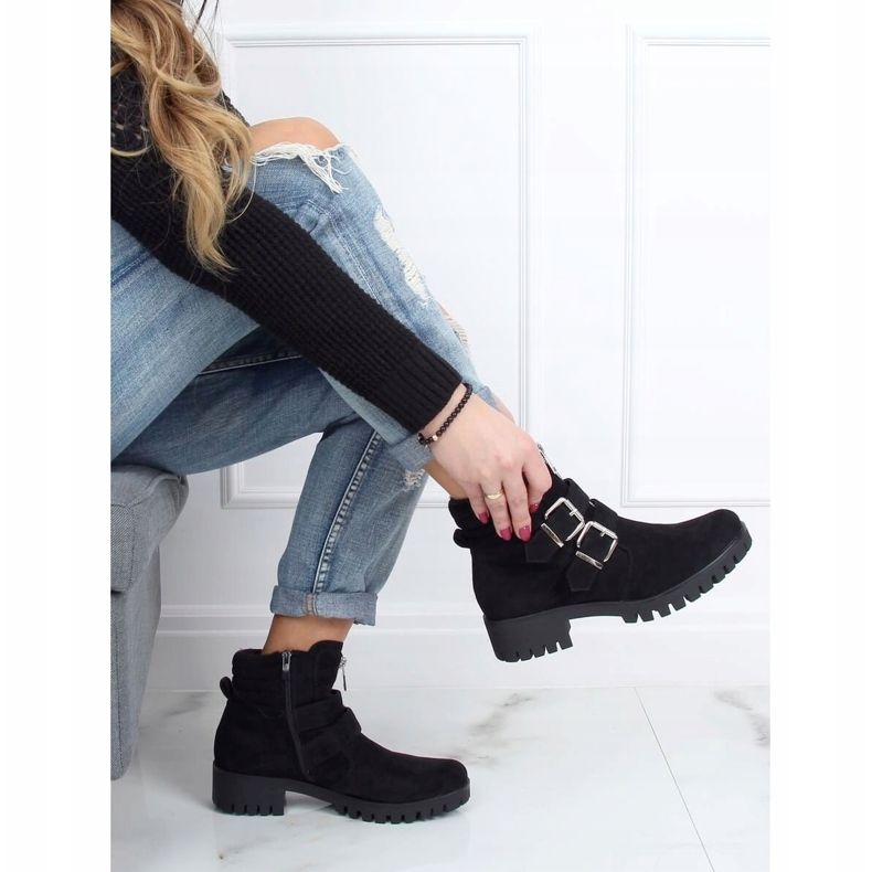 Mustat XJ-30 mustat saappaat suojuksessa 2