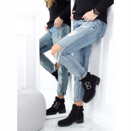 Mustat XJ-30 mustat saappaat suojuksessa 1