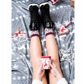 SHELOVET Mukavat lumisaappaat musta 1