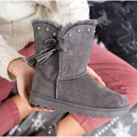 SHELOVET Harmaa Mukluki, jossa on kuutiometriä 2