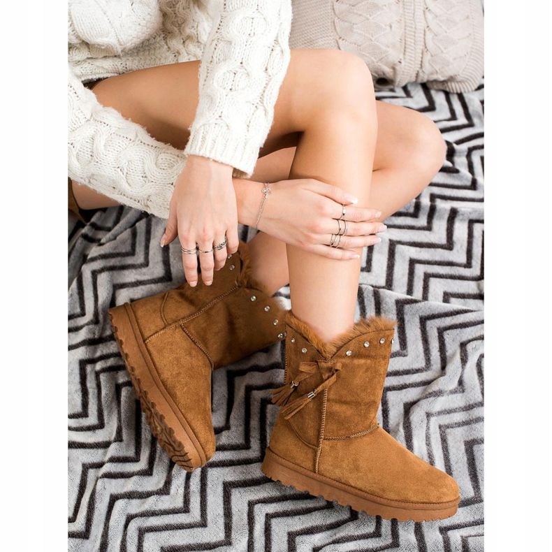 SHELOVET Kameli Mukluki ja kuutiometri ruskea 1