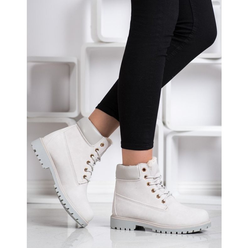 SHELOVET Lämpimät vaelluskengät Eco -nahalla harmaa 2