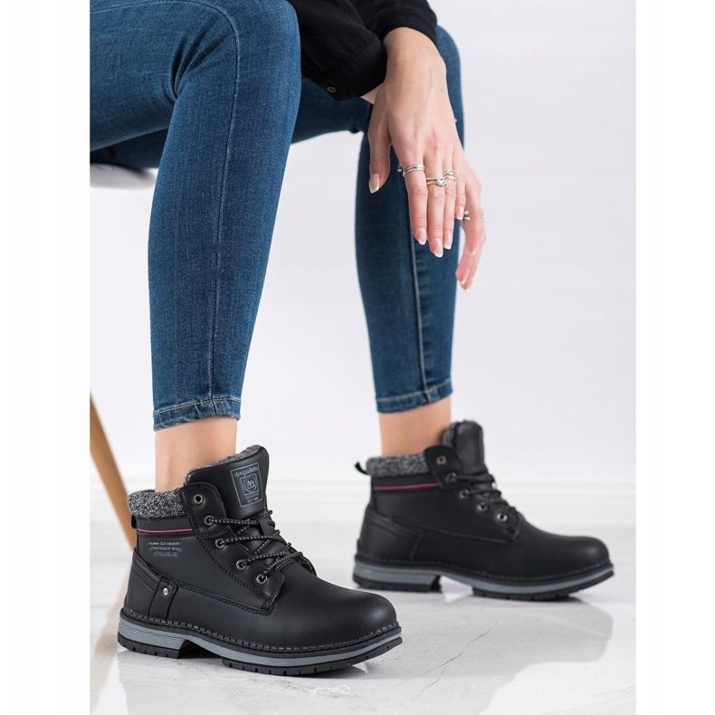 Arrigo Bello Sidotut saappaat lämpenemisellä musta 1