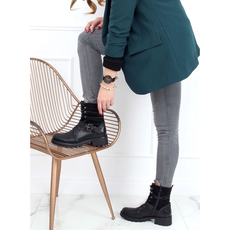 Mustat Workery-saappaat 1215-PA Musta 2