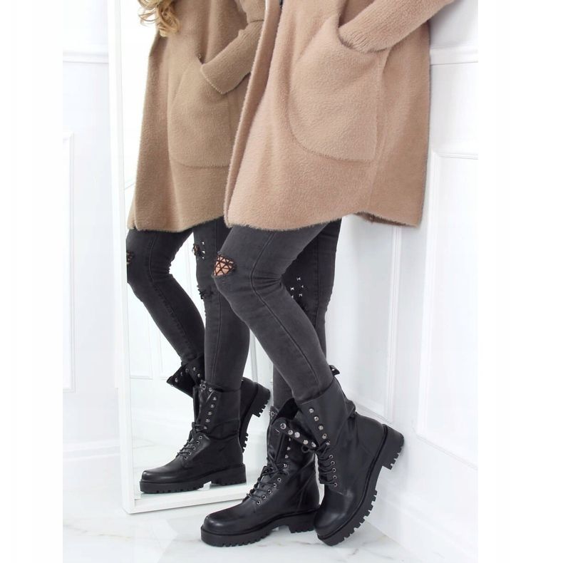 Mustat armeijan nauhakengät NC1092 Musta 2