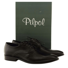 Klassiset miesten kengät Pilpol 1329 musta 4