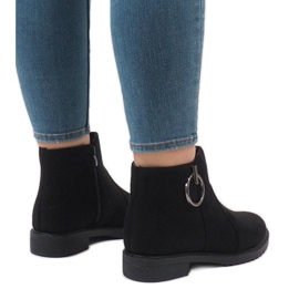 Mustat X-36-mokkanahkaiset saappaat 1