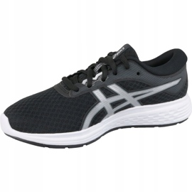 Juoksukengät Asics Patriot 11 Gs Jr 1014A070-002 musta hopea harmaa 1