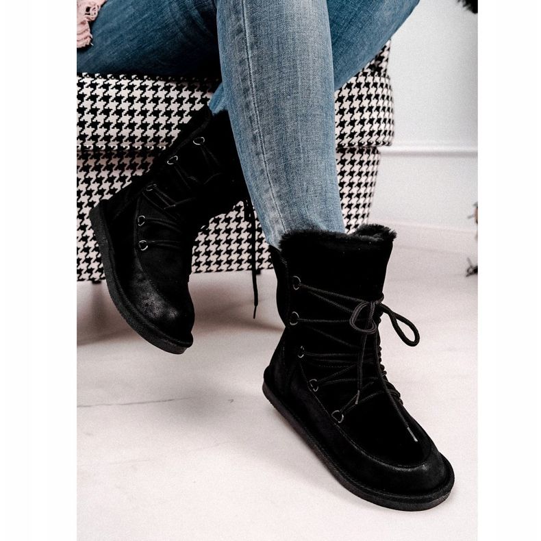 HAN Naisten lumisaappaat turkis musta Ilana 2