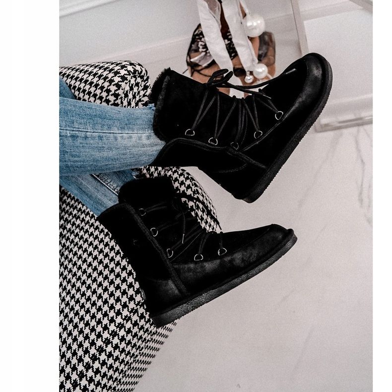 HAN Naisten lumisaappaat turkis musta Ilana 3