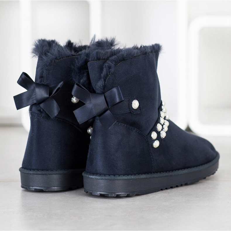 Queentina Laivasto sininen Mukluki helmillä laivastonsininen 2