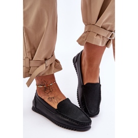 Naisten klassiset nahkakengät S.Barski LR97630 Musta 2