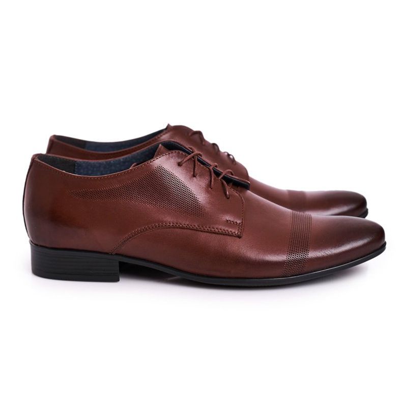 Bednarek Polish Shoes Miesten nahkatossut Bednarek Dark Brown ruskea 1